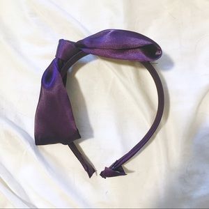 Headband Bow Rich Purple 🎁